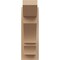 Ekena Millwork 6-in W x 14-in D x 18-in H Balboa Slat Rough Cedar Woodgrain TimberThane Outlooker, Primed Tan OUTUR060X14X18BOA24RCPR - alternate 6